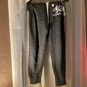 A cute pair of “Reflex” straight legged, fitted sweat pants.